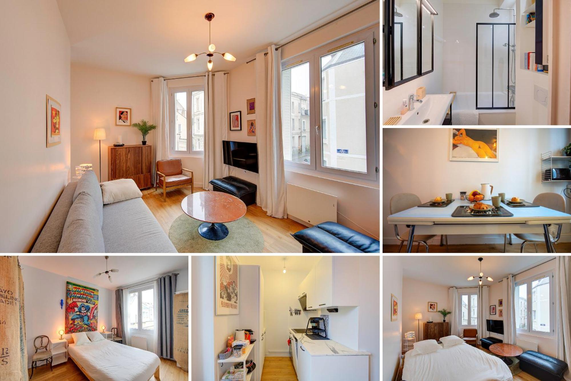 Chic Et Cosy - 5Mn De La Gare - Arrivee Autonome Apartment Tours Exterior photo