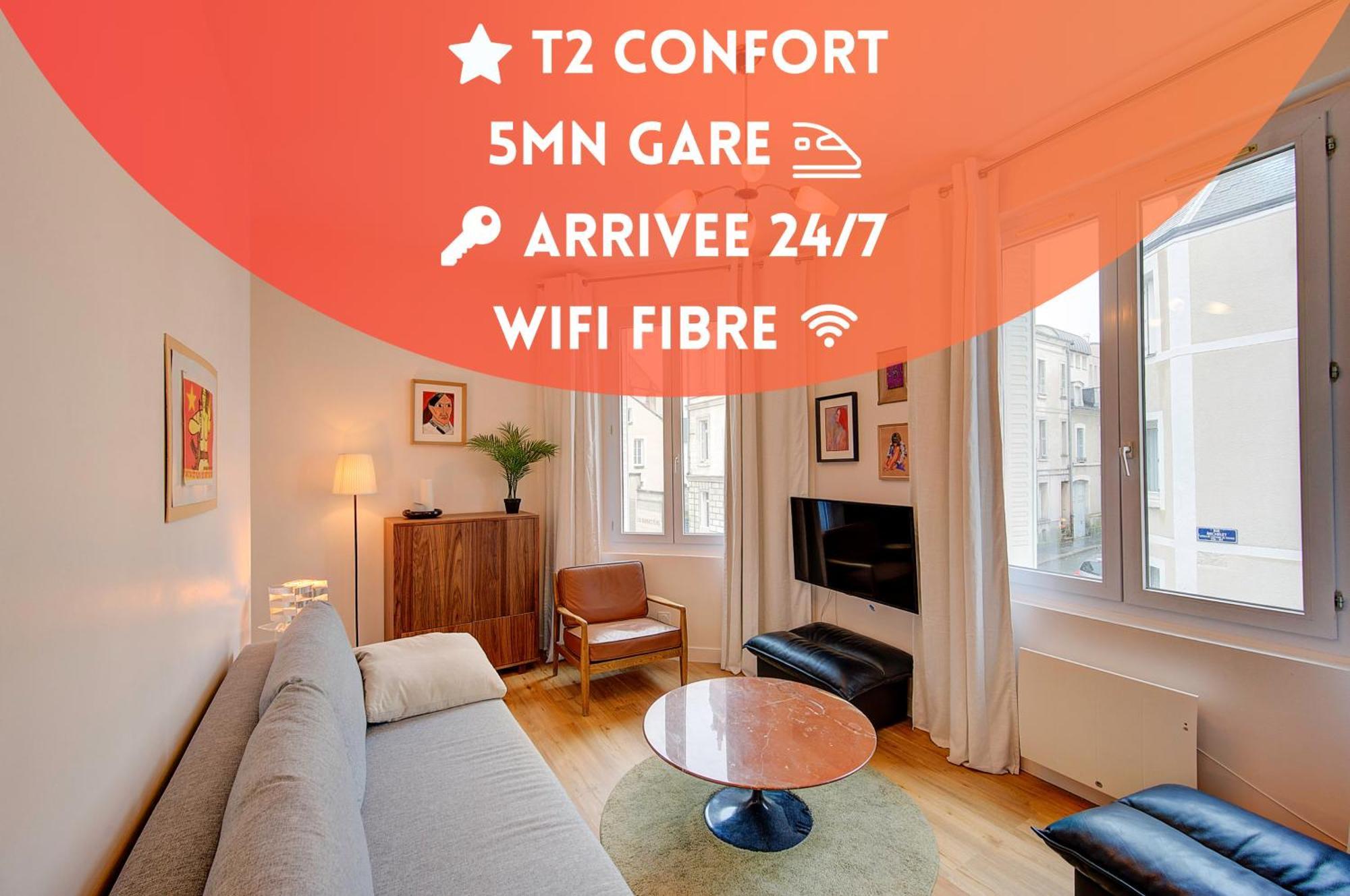 Chic Et Cosy - 5Mn De La Gare - Arrivee Autonome Apartment Tours Exterior photo